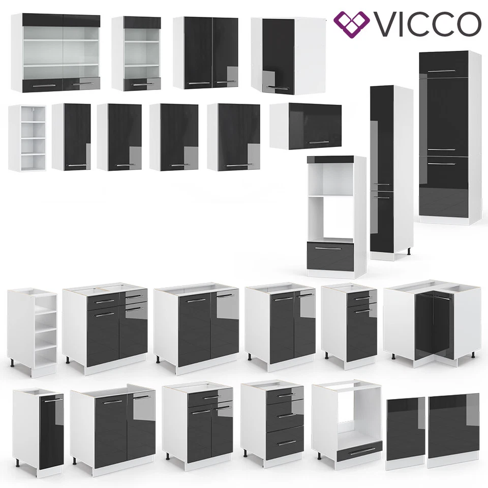 Küchenschrank Hängeschrank Unterschrank Küchenzeile Fame-Line Vicco - Bild 2 von 4