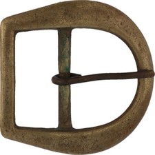 Brass Hippie Minimalist Boho Classic Utility Replacement Vtg 70s Belt Buckle