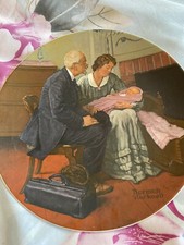 Norman Rockwell Plate Cradle Of Love