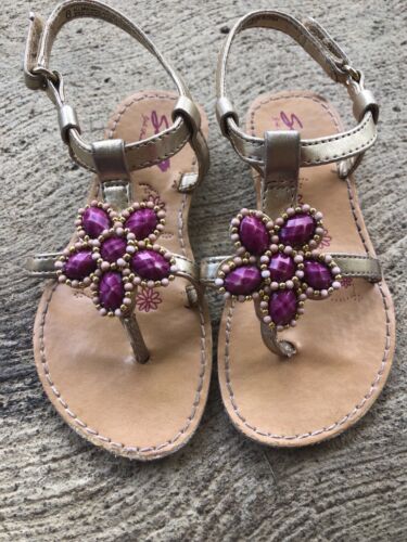 Seven7 toddlers sandals with beades flower, size 8 | eBay