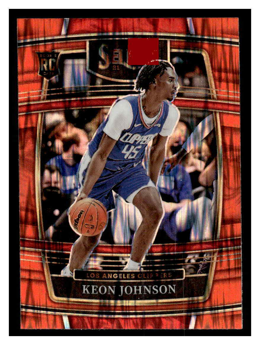 2021 select #40 keon johnson orange flash