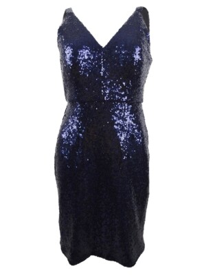 Nightway Women's Petite Sequin Sheath Dress