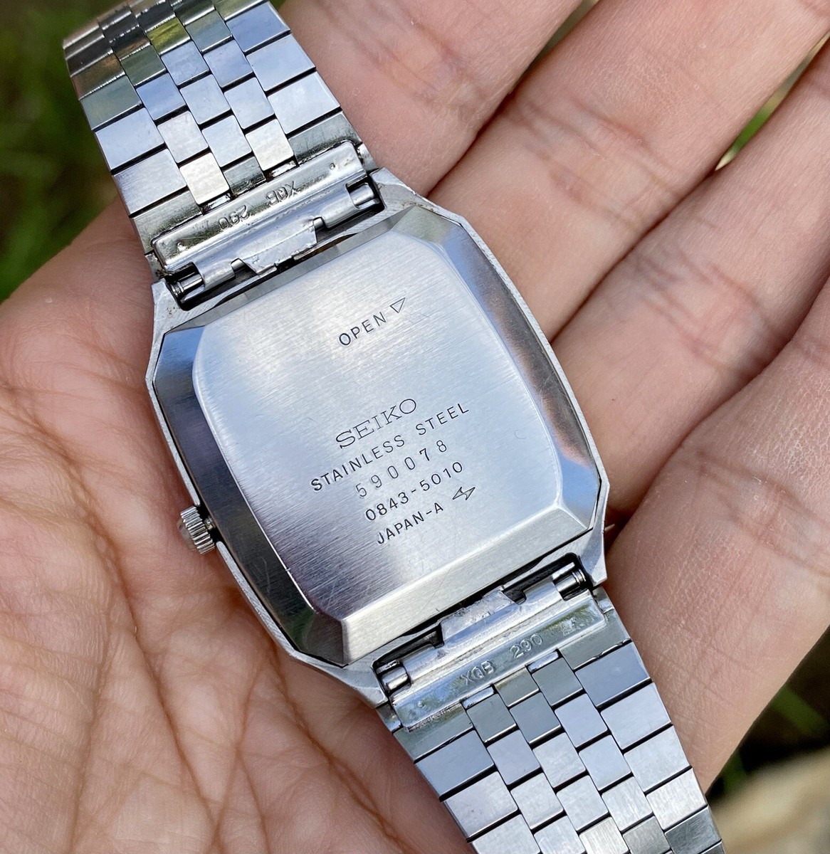 1975 Vintage Seiko JDM Quartz TV Screen 33mm All Stainless