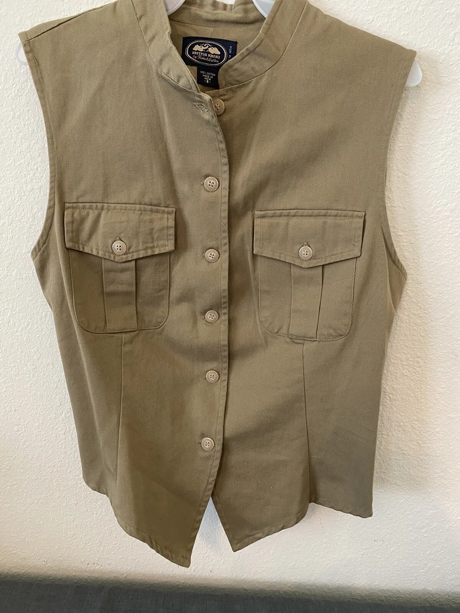 British khaki best sale vest