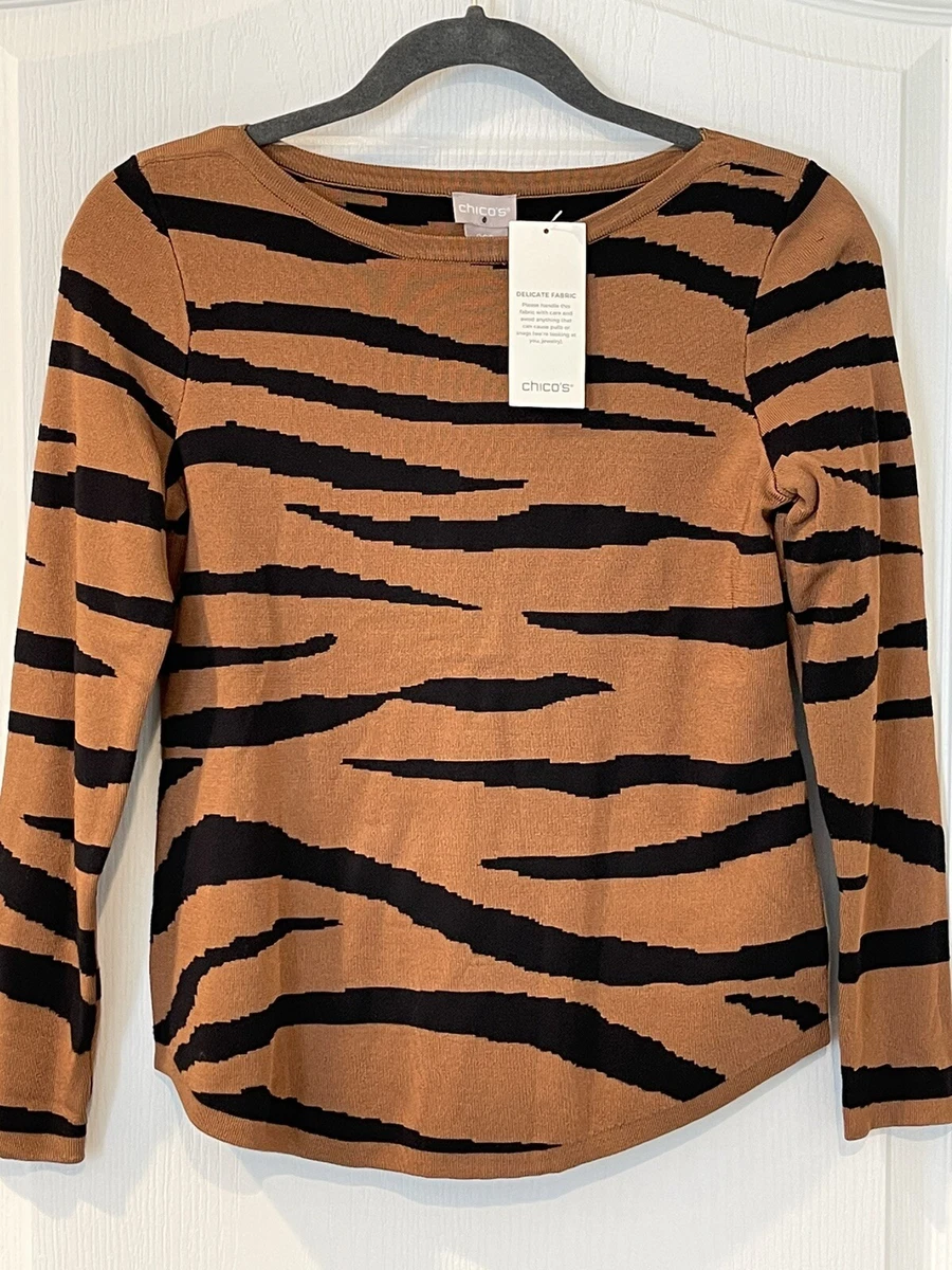 Chicos bateau neck sweater sale