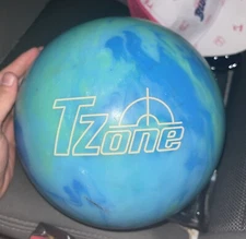 Brunswick TZone Caribbean Blue Bowling Ball Barely Used(14 Lbs)