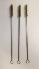 5/16" Brass Tube Brush 7" OAL MADE IN USA, PACK OF 3, FREE SHIP CONT. USA
