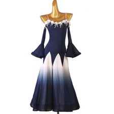 Latin Tango Waltz Modern Dance Standard Ballroom Performance Dress Dancewear