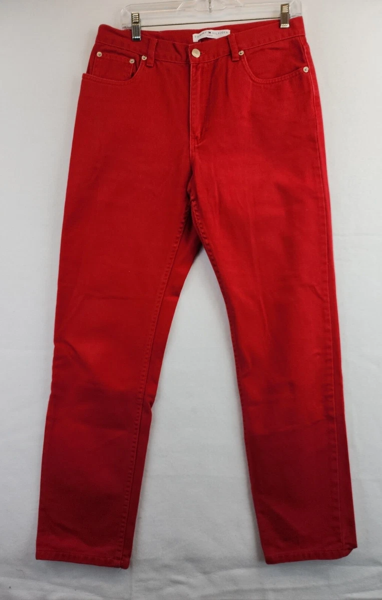 Tommy hilfiger red jeans hotsell