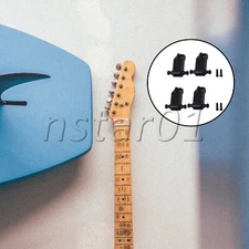 Electric Guitars String Tree Roller Guides for Beginner w/ Screw Set of 4 Black