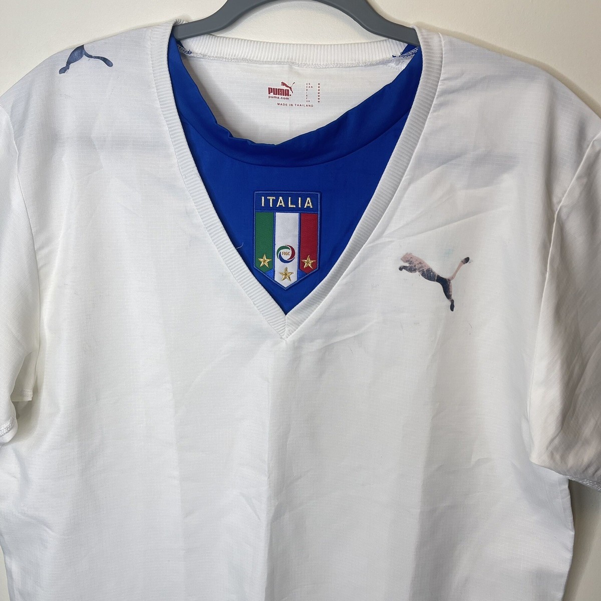 Italy 2006 Away World Cup Soccer Football Jersey Puma Italy 2006 Away World Cup Soccer Football Jersey Puma