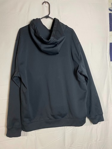 LL Bean Black Polyester Camo Cursive Logo Hoodie XL L.L. Bean - Picture 4 of 8