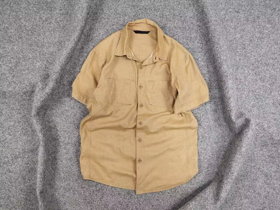 ARC'TERYX Camicia vintage Arcteryx tasca logo bottoni maniche corte
