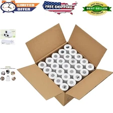 50 Rolls of 2 1/4" x 50' Coated Thermal Receipt Paper for Enhanced Transactions