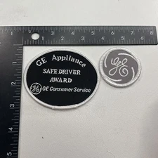 2 GE GENERAL ELECTRIC PATCHES INC. GE APPLIANCE SAFE DRIVER AWARD Patch C20J