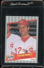 1989 FLEER GLOSSY PERFECT PITCHER #629 TOM BROWNING CINCINNATI REDS 