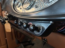 Art Deco Style Dash Knobs - Black Anodized - Pro-bilt Hot Rod Parts - Since 1994