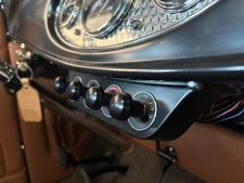 ART DECO STYLE DASH KNOBS - BLACK ANODIZED - PRO-BILT Hot Rod Parts - Since 1994