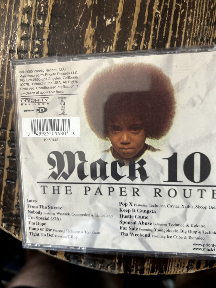 The Paper Route [PA] by Mack 10 (CD, Sep-2000, Priority Records