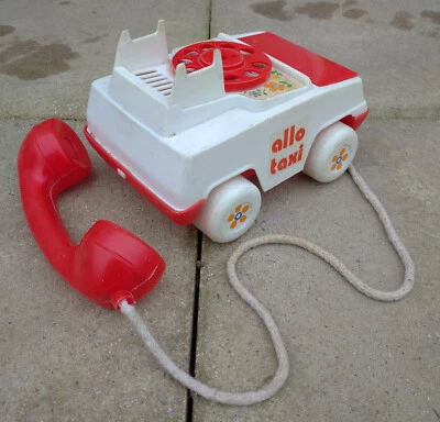 vintage ancien jouet plastique téléphone allo taxi - Photo 1/2