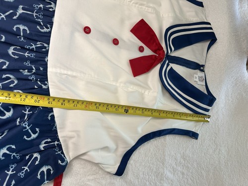 Vestido sin mangas Disney Cruise Line "Mickey Anchor's Away" talla grande para mujer 3X - Imagen 7 de 11