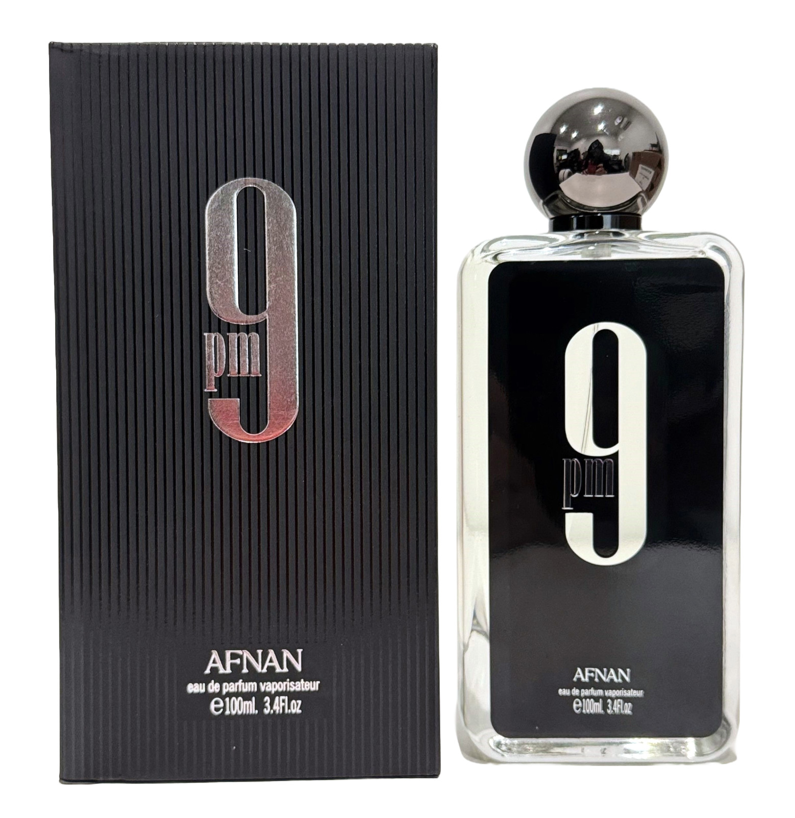 Afnan 9 PM for Men 3.4 oz Eau de Parfum Spray NEW 100% AUTHENTIC