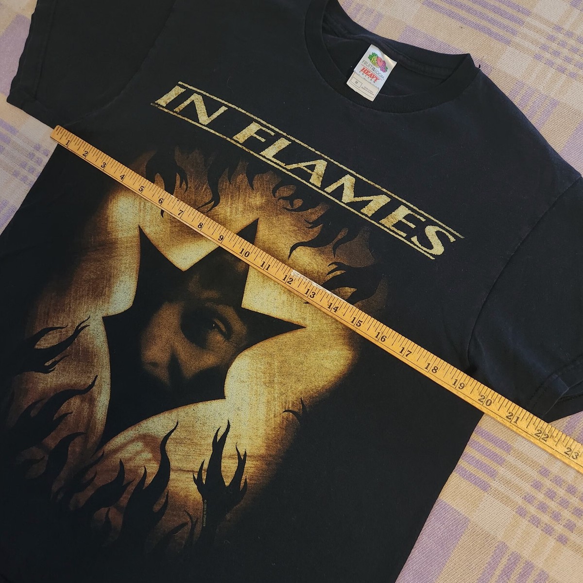 Rare VTG CYGNUS In Flames Concert Tour Big Face T Shirt 90s Rare VTG CYGNUS In Flames Concert Tour Big Face T Shirt 90s