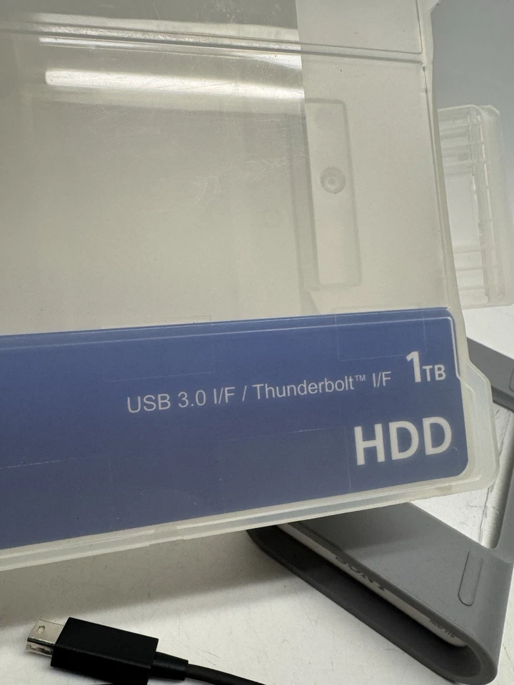 Sony PSZ HB1T 1TB Portable Hard Drive 7200 rpm w Thunderbolt USB 3.0 - Image 3 of 4