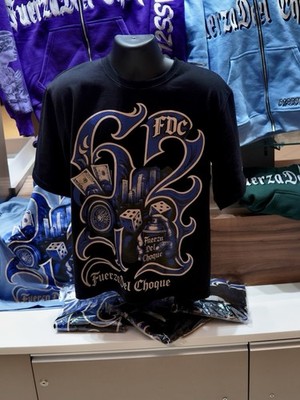 612 FuerzaDel Choque Drop Shoulder Cholo Chicano Streetwear T-shirt