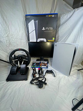 Sony PlayStation 5 PS5 Digital Edition White PAL CFI-1000B Bundle + Wheel