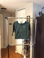 Minnesota Wild Green Embroidered Nylon Pullover Hoodie Jacket Youth Kids M 10-12