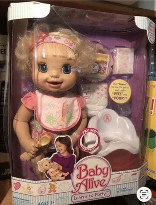 2007 Hasbro Baby Alive Learn To Potty Very Rare Doll New Old Stock Sealed