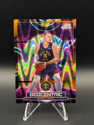 2025-26 Topps Cosmic Chrome Nikola Jokic Geocentric Case Hit Orange /25 GE-10