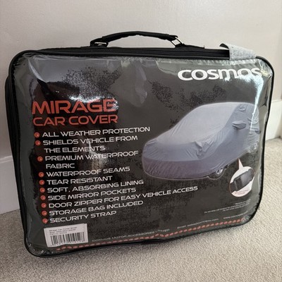Cosmos Waterproof Lined Car Cover Mirage Small (Grey) MGF MX5 Mini Fiat 500 £40