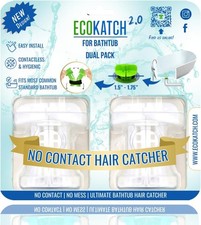 Bathtub Drain Hair Catcher No-Contact Dispose, Conceals Hair, Reusable