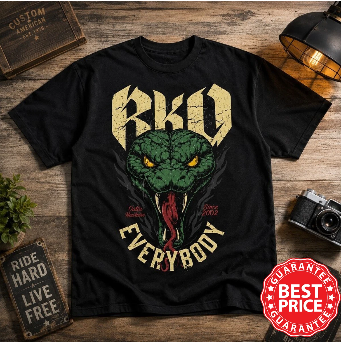Unisex Orton SummerSlam Green Viper Graphic T-Shirt