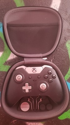 Xbox Elite Series 1 Controller schwarz   mit Case &   Stick Drift LS RS