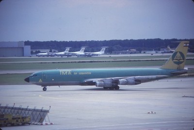 Dia OD-AGO Boeing 707-321C TMA 35mm gerahmt OP-K9-100