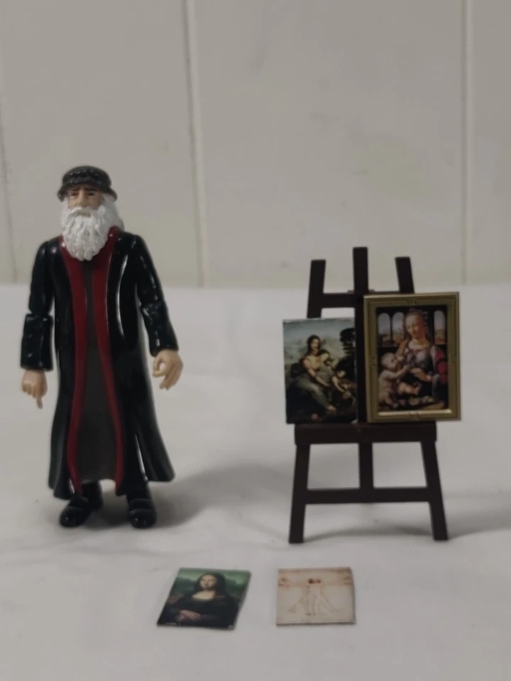 Pinturas de figuras de acción Accoutrements Leonardo Da Vinci 2005 Foto 4 de 4