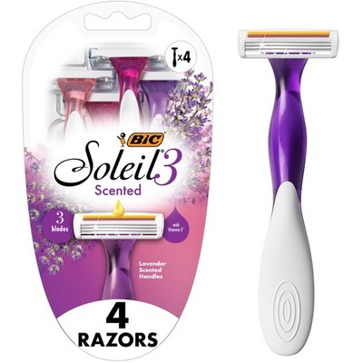 Bic Soleil 3 Scented Womens Disposable 3-Blade Razors Moisture Strip Vitamin E