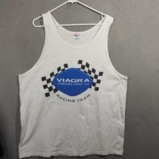 Vintage Mark Martin NASCAR Viagra Crew Shirt Tank Men XL