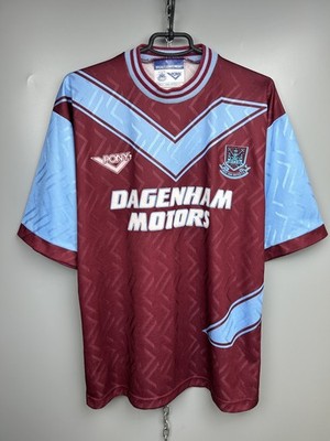 WEST HAM 1993 1995 HOME SHIRT FOOTBALL SOCCER JERSEY PONY SIZE XL
