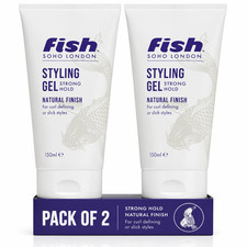 FISH Original Memory Fish Flexible Hair Gel (Pack of 2) for All Hair Types
