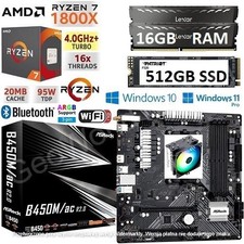 AMD Ryzen 7 1800X + 16GB RAM +