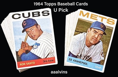 1964 Topps Baseball Cards - You Pick - aaalvins