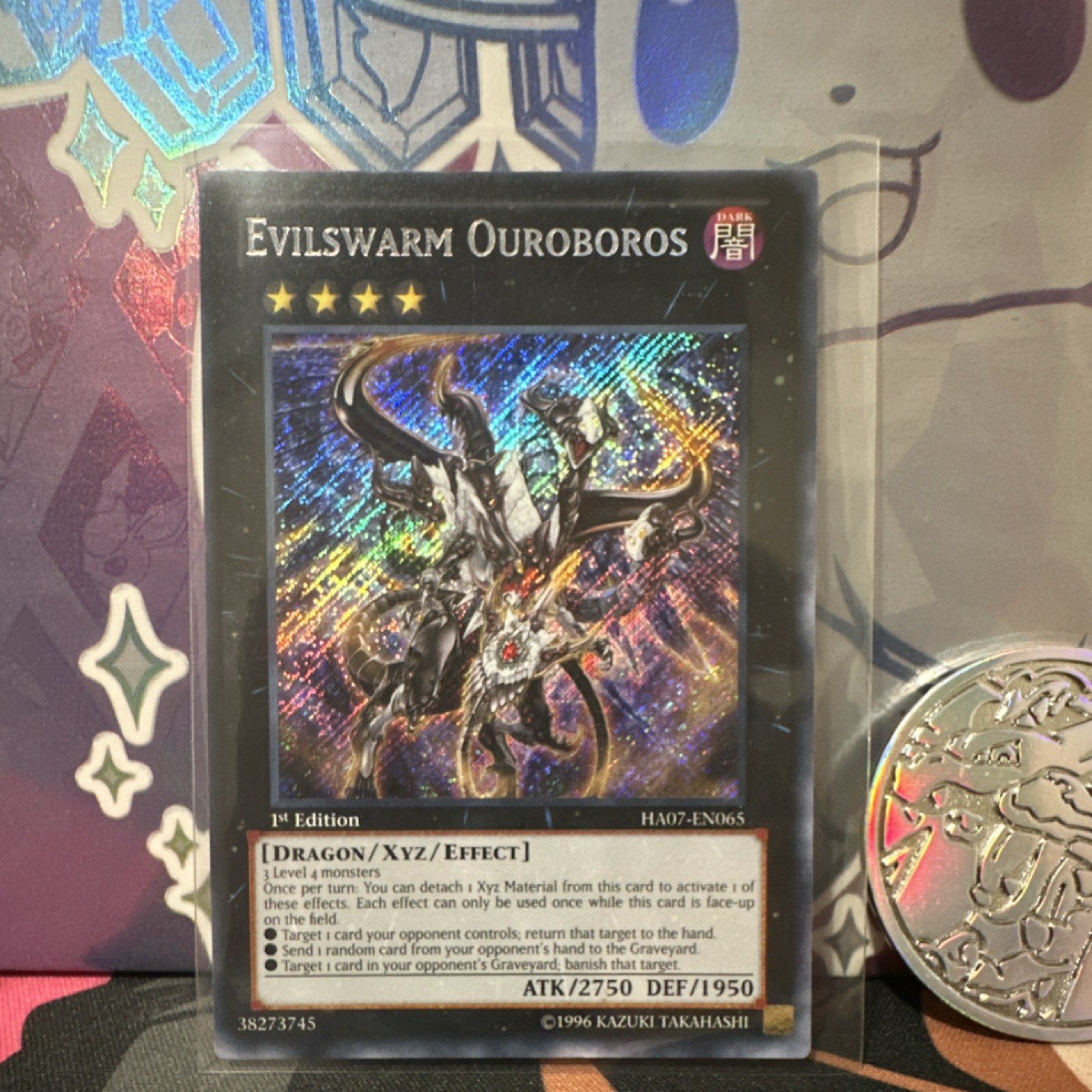 Evilswarm Ouroboros Dragon/Xyz/Effect HA07-EN065 1st Edition (Hidden Arsenal 7)