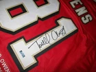 TERRELL OWENS AUTOGRAPHED SIGNED AUTO STAT JERSEY SAN FRANCISCO 49ERS