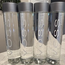 4 Glass Bottles: VOSS NORWAY Artesian Water 27.1 oz LUXURY PURE STILL WATER