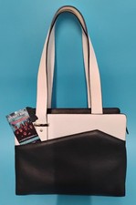 Gun Toten Mamas Gtm-82 Black White Leather Shoulder Tote Nos