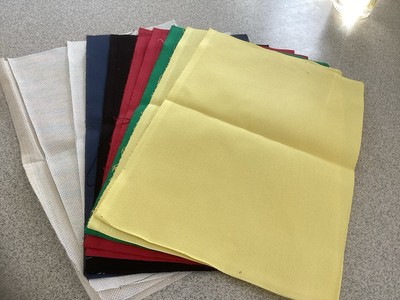 11 Stück 14 Stück Aida Kreuzstich Stoff 18 Zoll mal 12 Zoll - gemischte Farben
